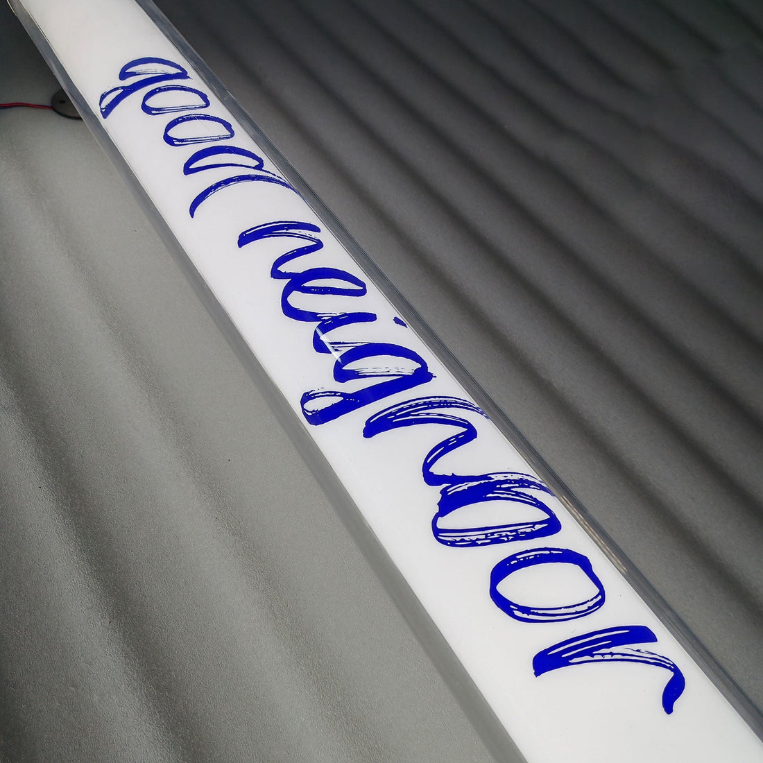 Custom Door Front Sign LED Round Tube Lightbox Waterproof Outdoor Acrylic Lightbox Sign Shop Led Full-Lit Restaurant Sign