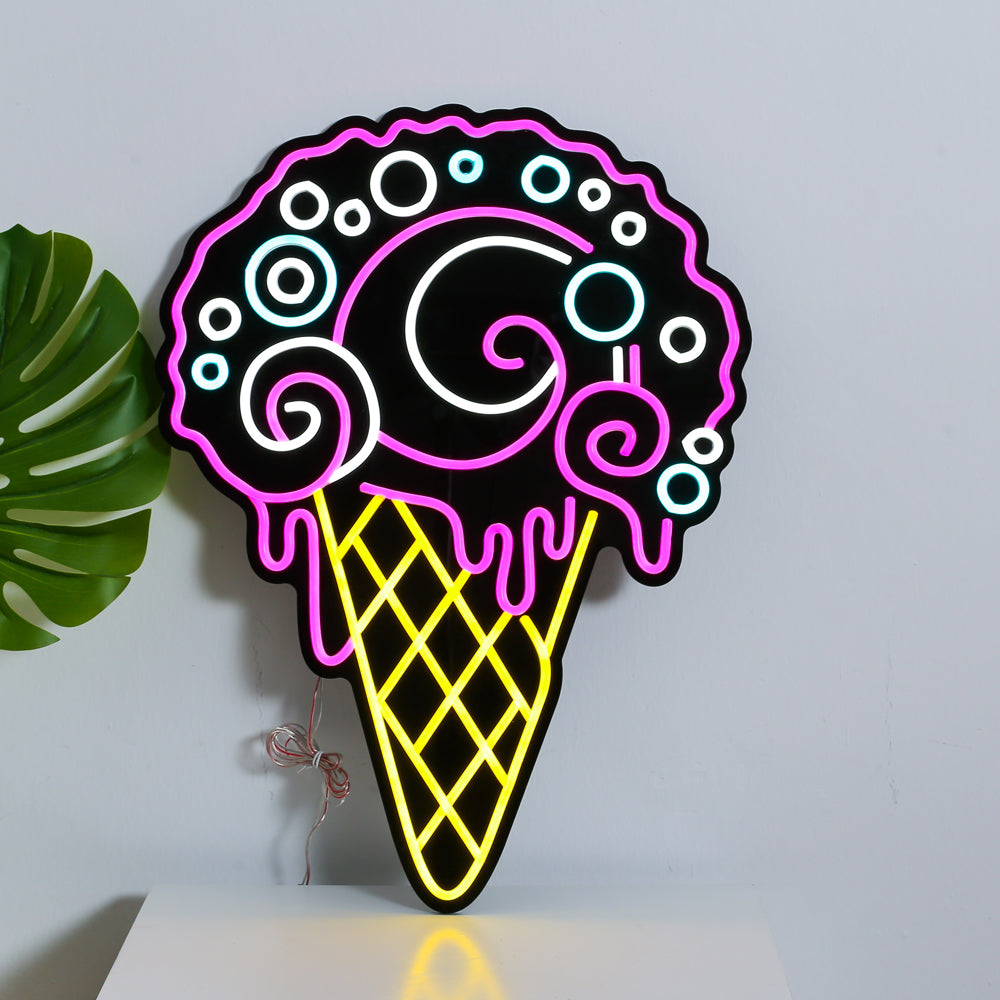 Ice cream neon sign, led neon flex sign,custom neon sign