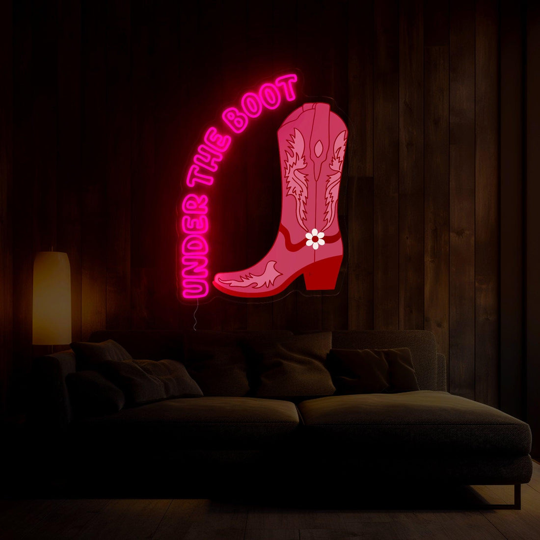 Under the Boot Artwork Led Neon Sign