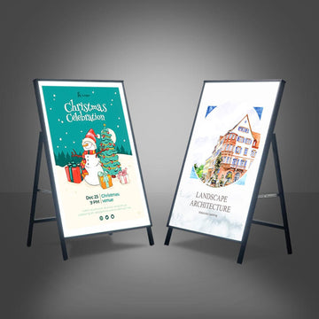 Custom led menu board lighting box led poster a1/a2/a3/a4 free standing ultra thin light box