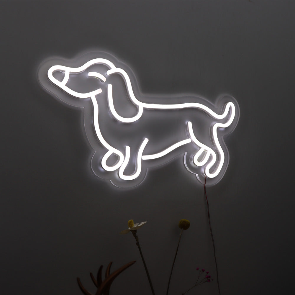cute"dog" flexible neon sign, led neon board signage for kids room