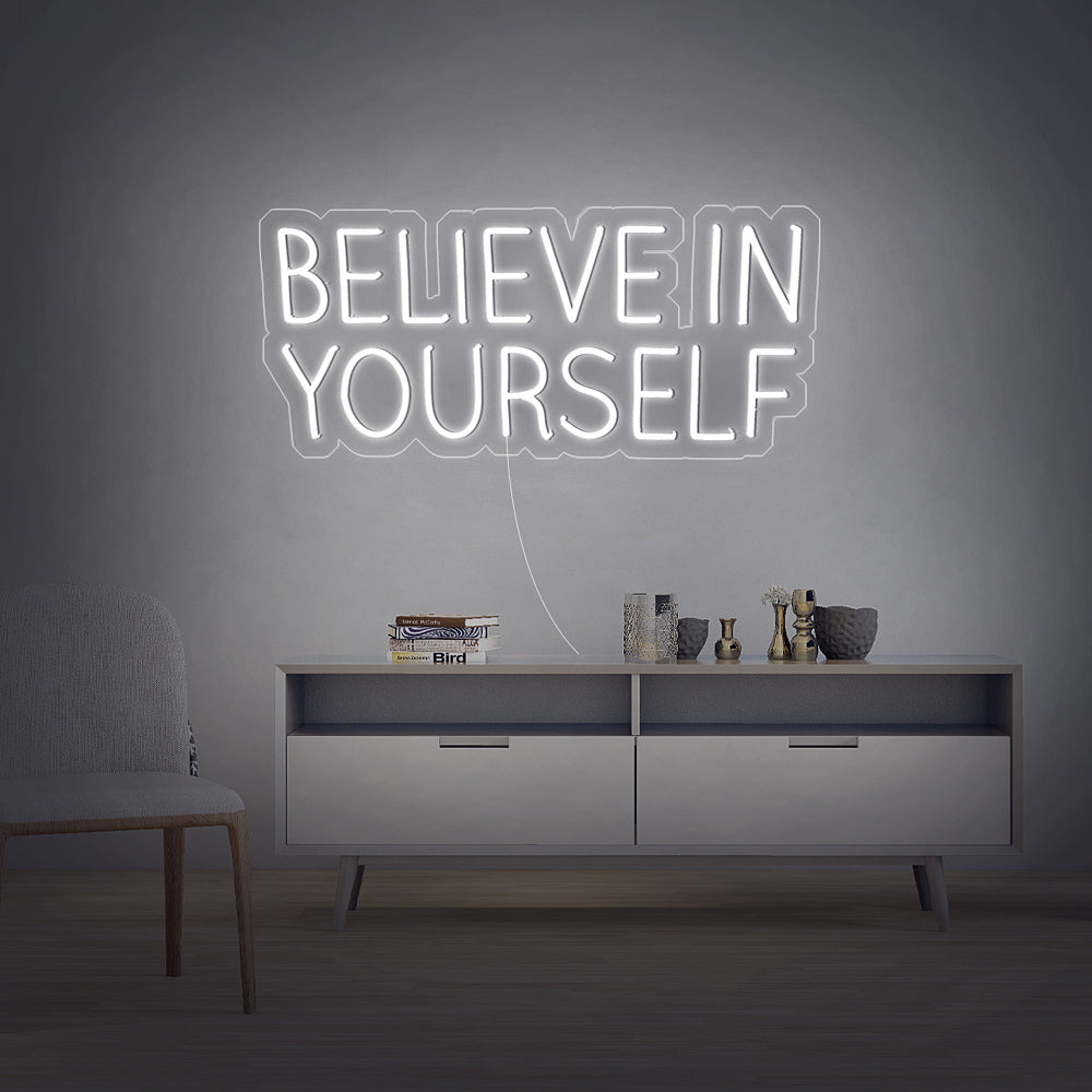 “Believe in Yourself” Neon Sign