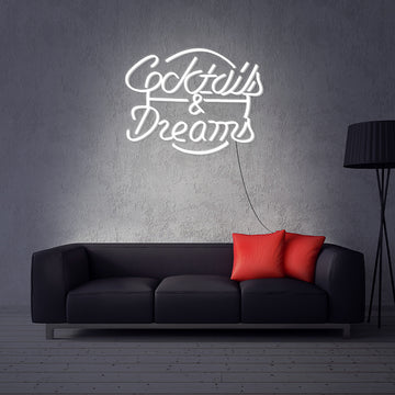 “Cocktails & Dream” Neon Sign