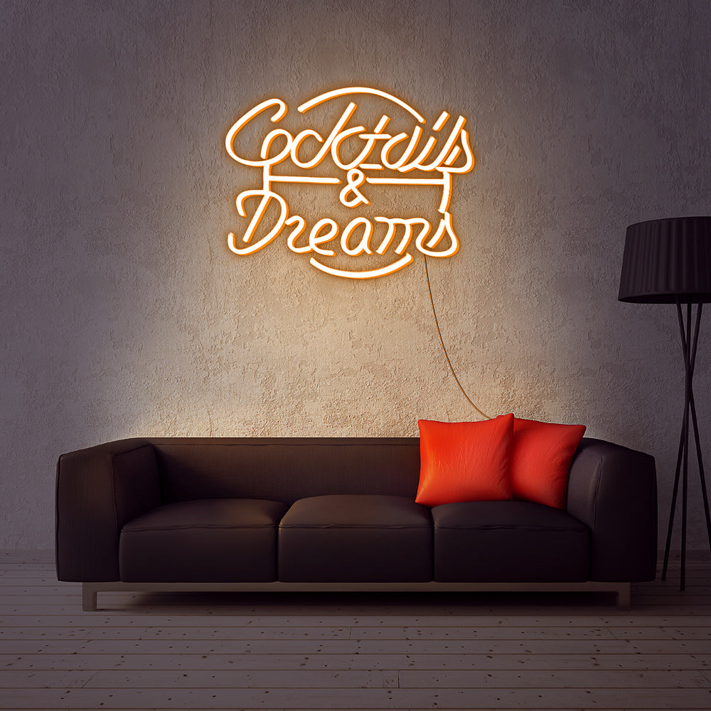 “Cocktails & Dream” Neon Sign