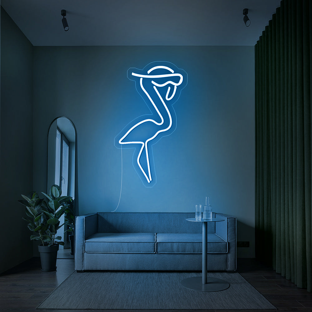 “Cool Flamingos” Neon Sign