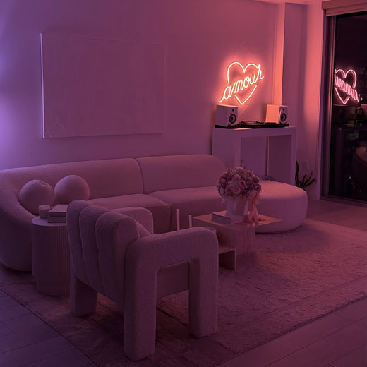 Custom LED neon signs for bedroom wall decor