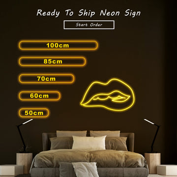 “Desire Lips” Neon Sign