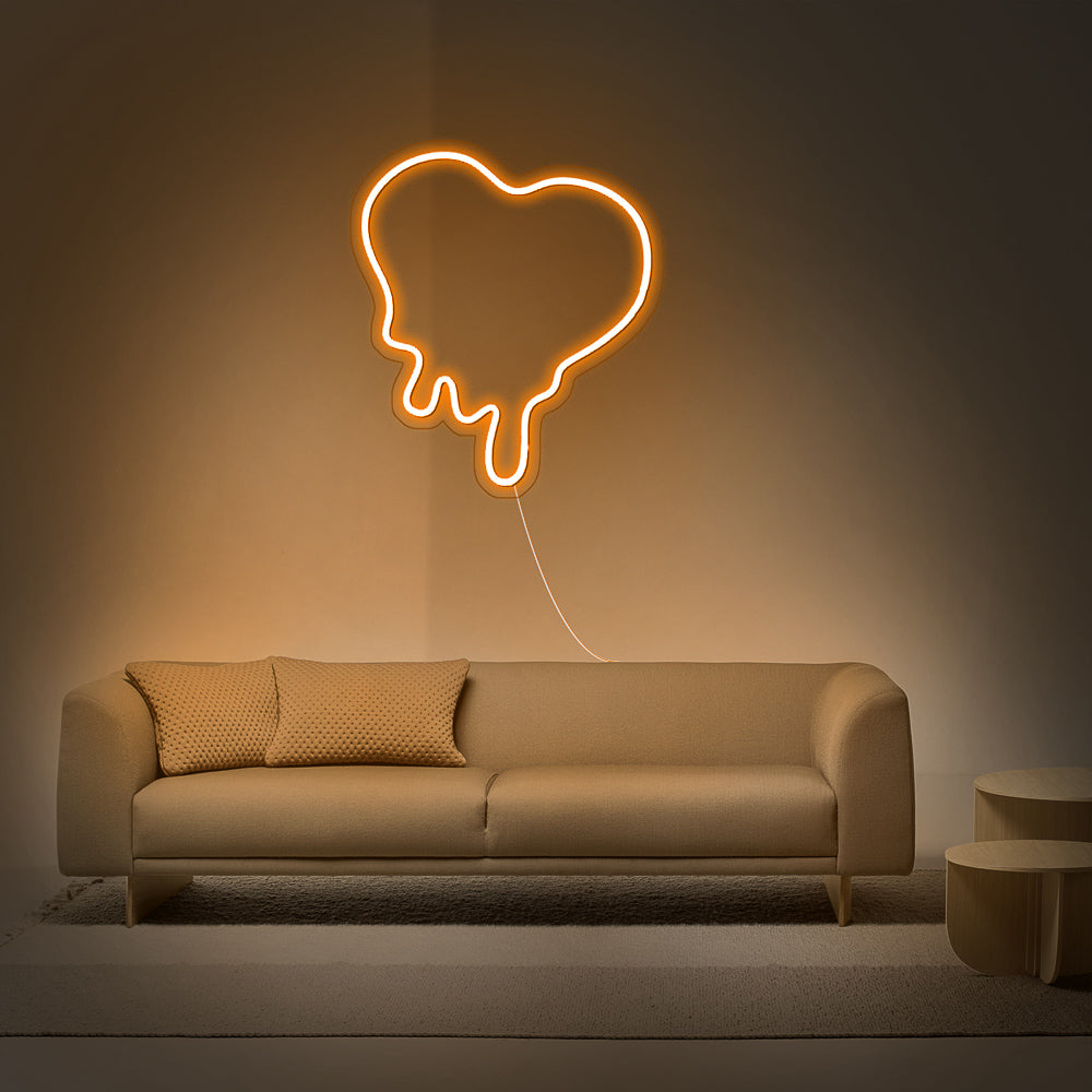 “Dripping Heart” Neon Sign