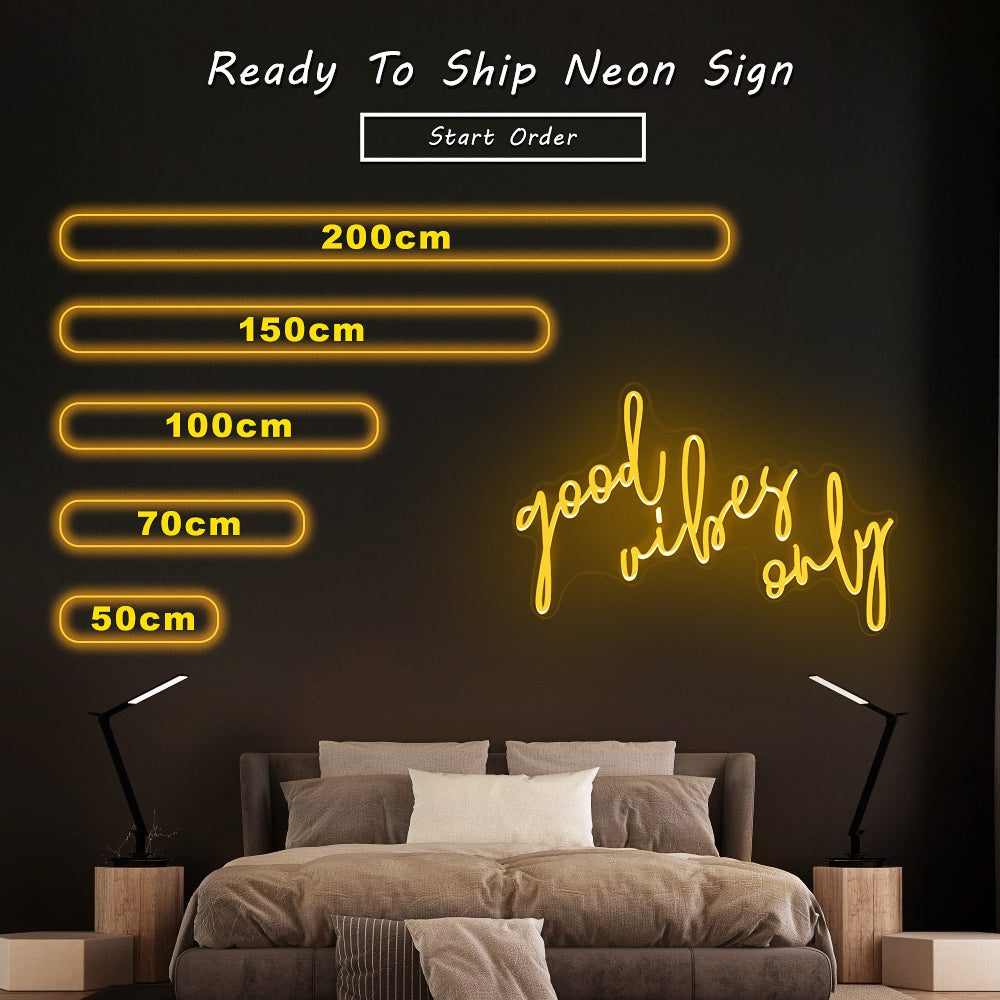 “Good Vibes Only” Neon Sign