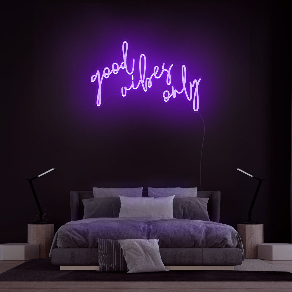 “Good Vibes Only” Neon Sign