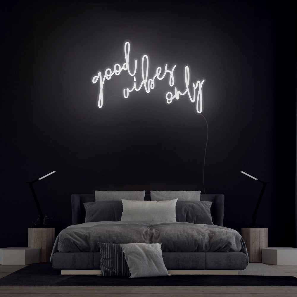 “Good Vibes Only” Neon Sign