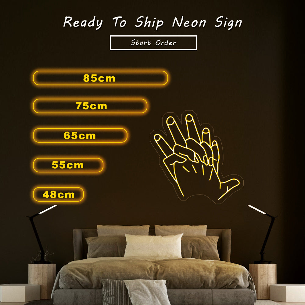 “Hand In Hand” Neon Sign