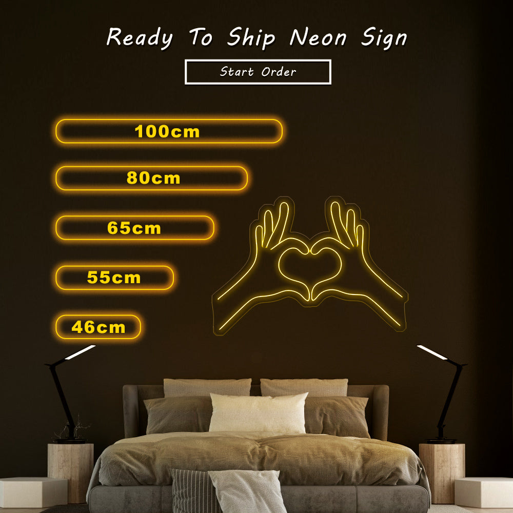 “Heart Hand” Neon