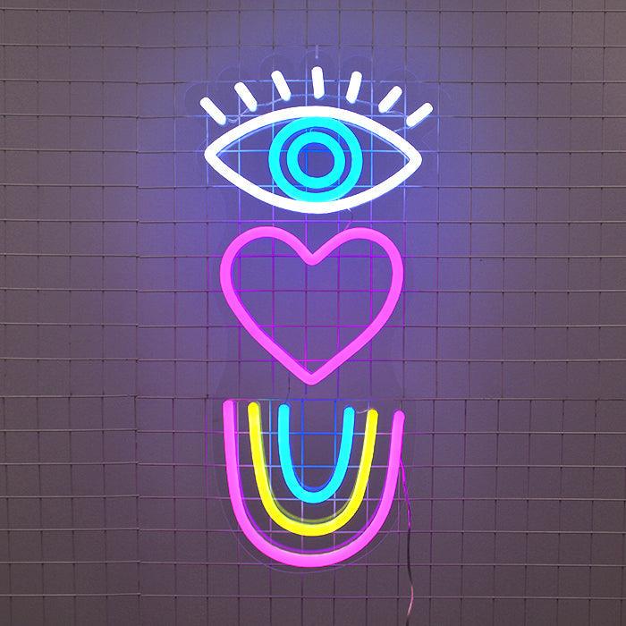 EYE LOVE U neon signs