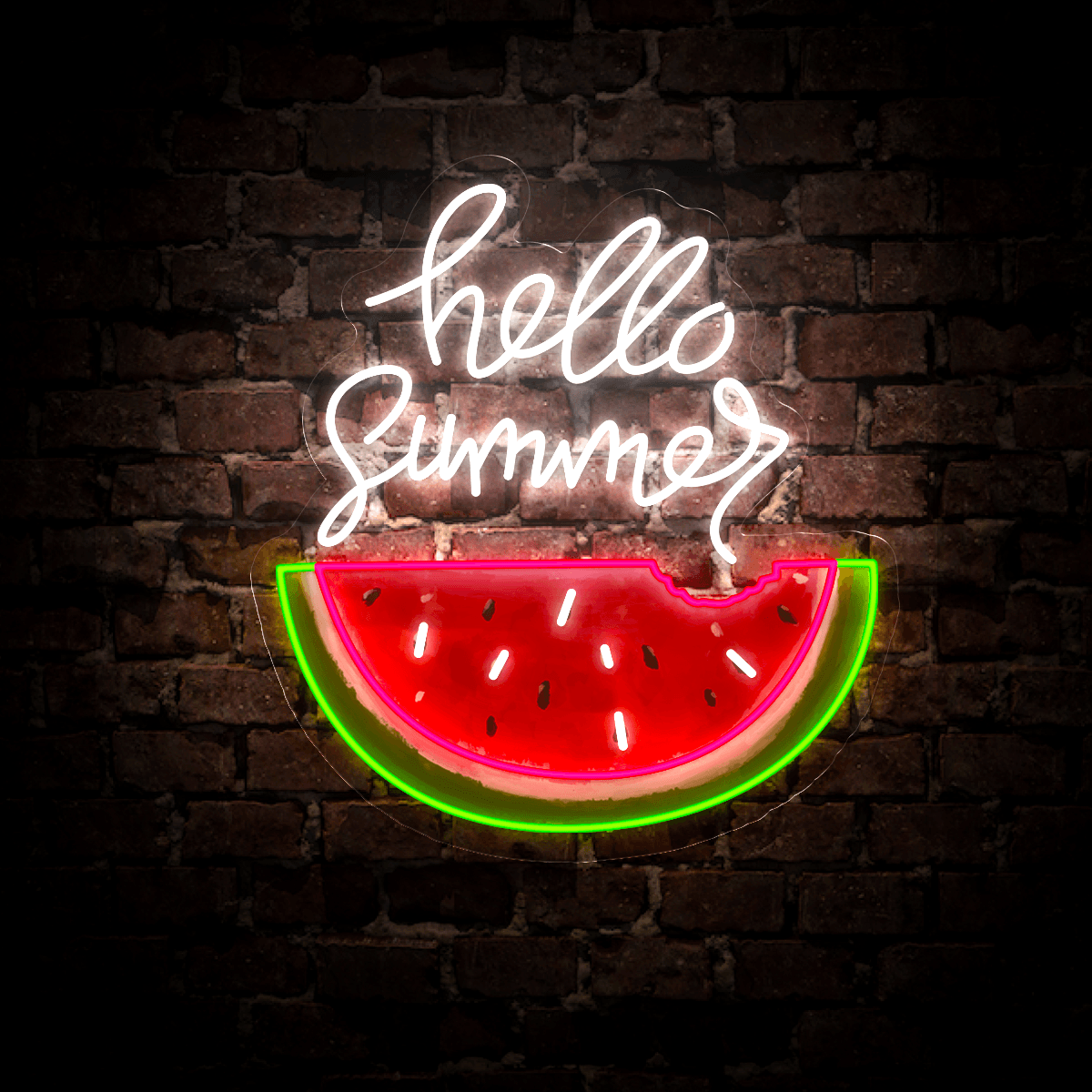 Hello Summer Artwork Neon Sign