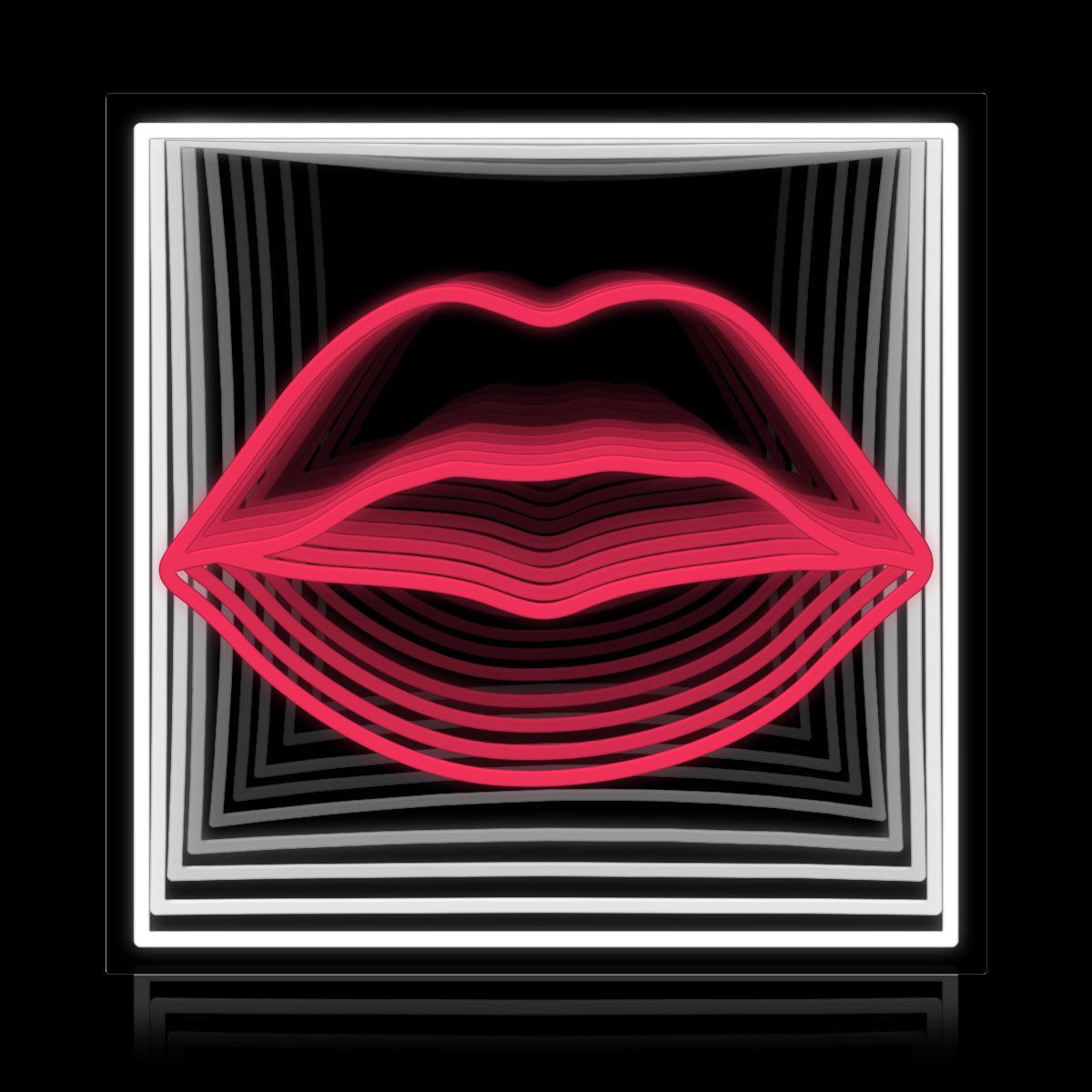 Lips Infinity Mirror Neon Sign