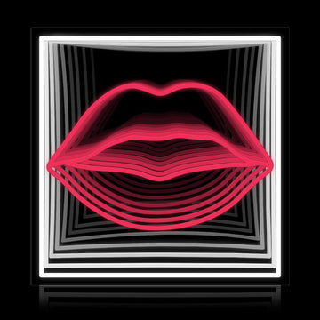 Lips Infinity Mirror Neon Sign