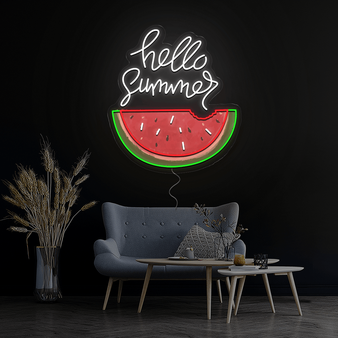 Hello Summer Artwork Neon Sign