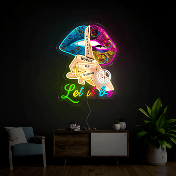 Peace Let It Be Artwork Neon Sign