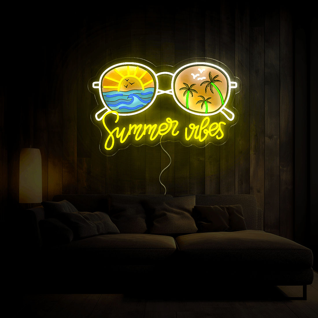 Summer Vibes Artwork Neon Sign