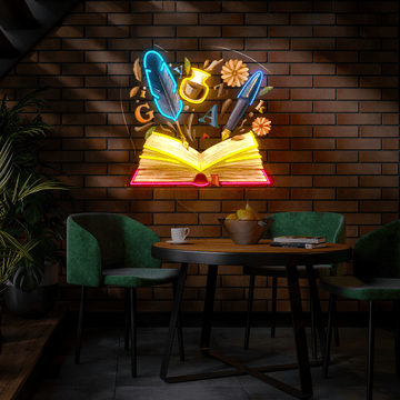 Back To School Artwork Neon Sign