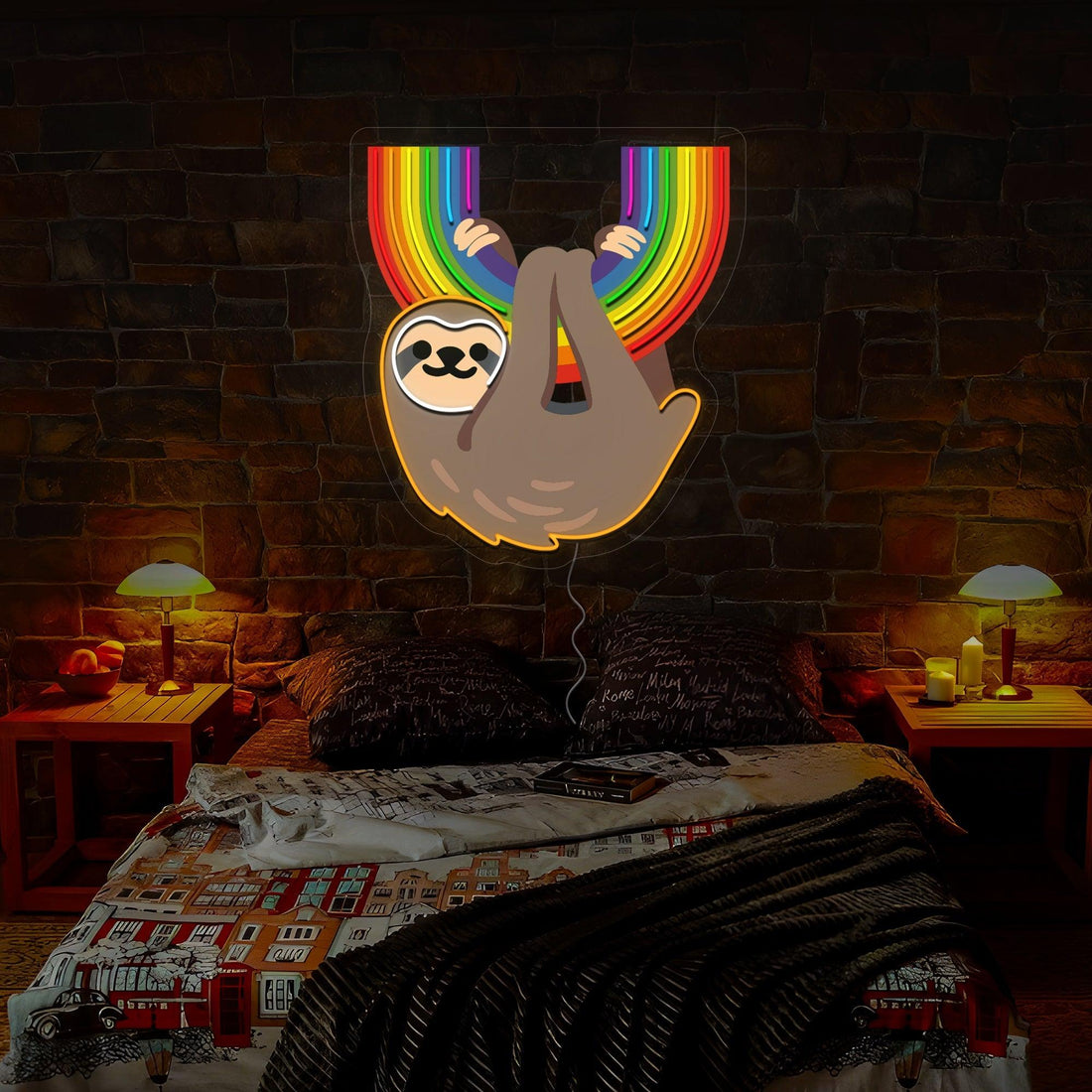 Pride Raccoon Artwork Neon Sign