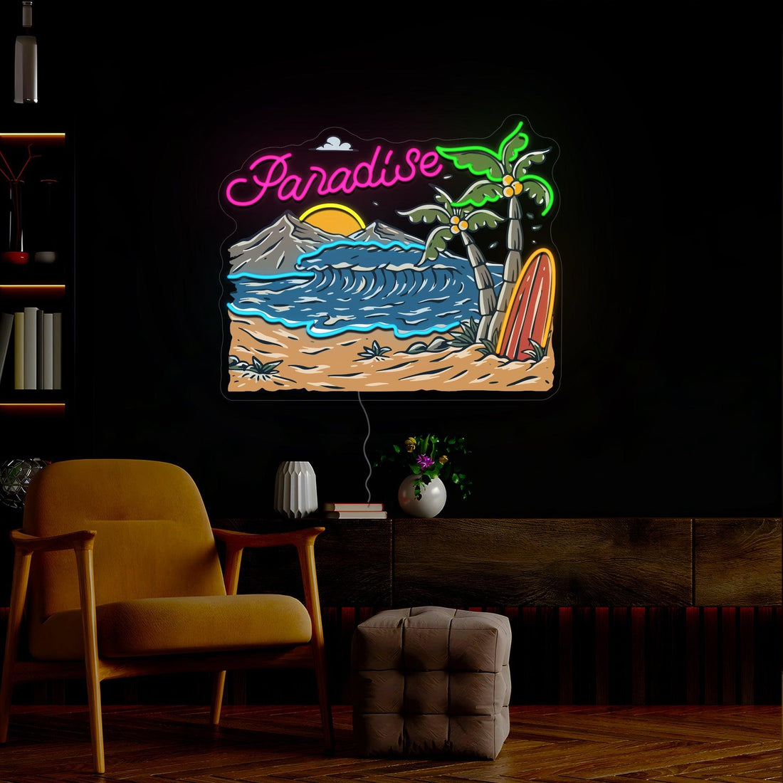 Summer Paradise Artwork Neon Sign