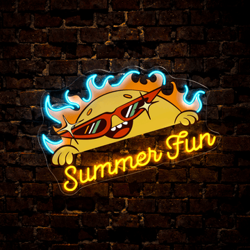 Summer Fun Artwork Neon Sign