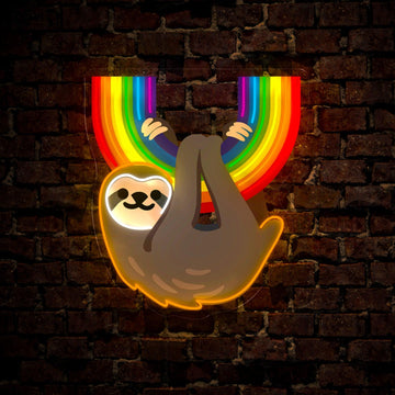 Pride Raccoon Artwork Neon Sign