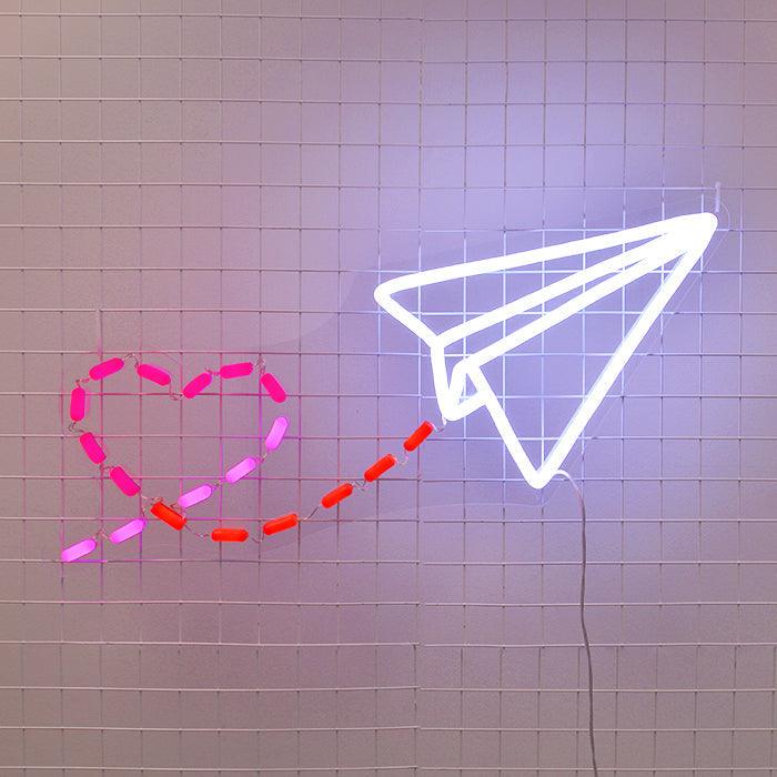 PAPER AIRPLANE neon signs