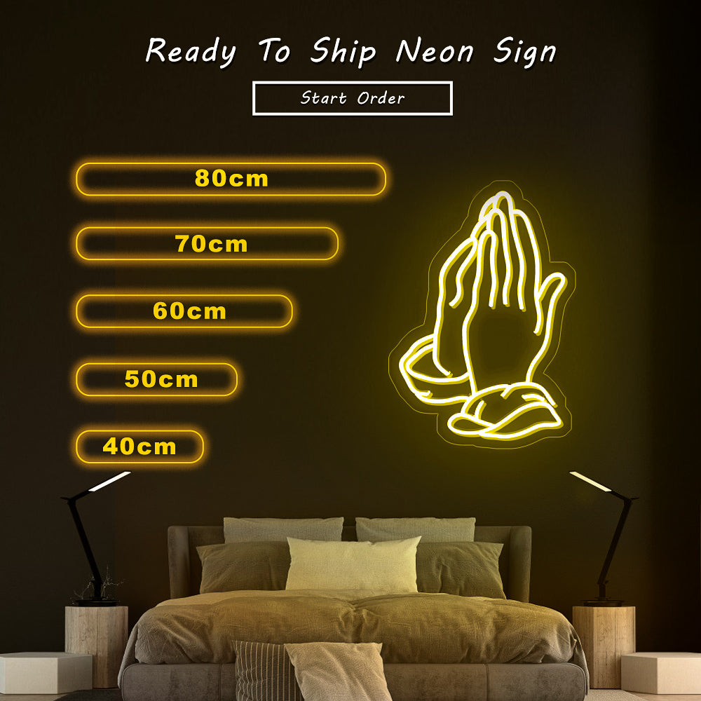 “Praying Hands” Neon