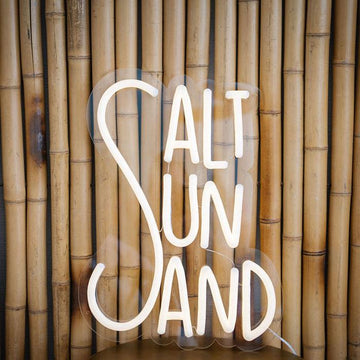 SALT SUN SAND neon signs