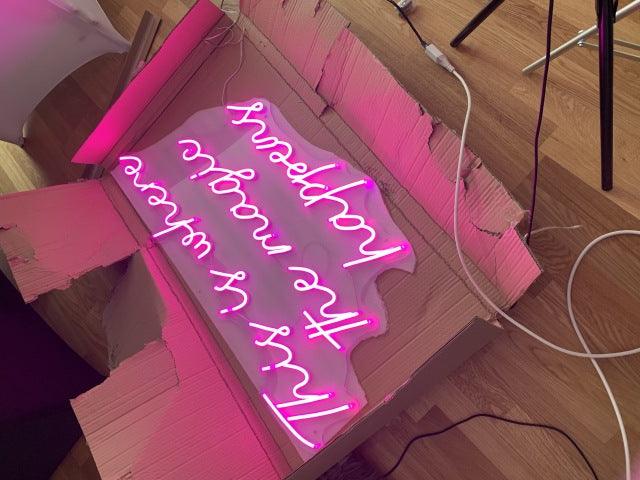 “This Is Where The Magic Happens” Neon Sign
