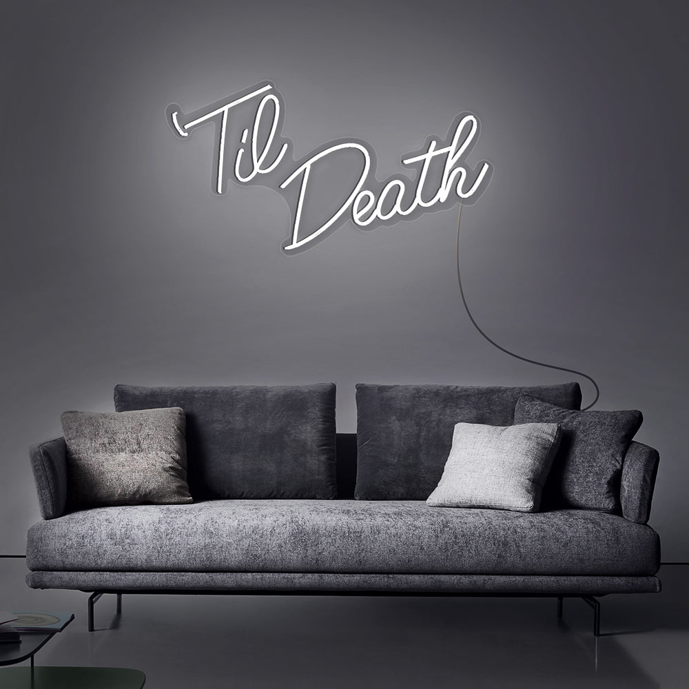 “Tie Death” Neon Sign