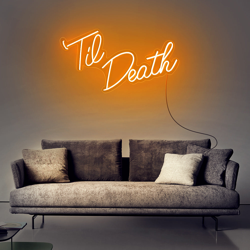 “Tie Death” Neon Sign