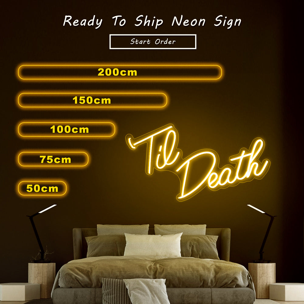 “Tie Death” Neon Sign