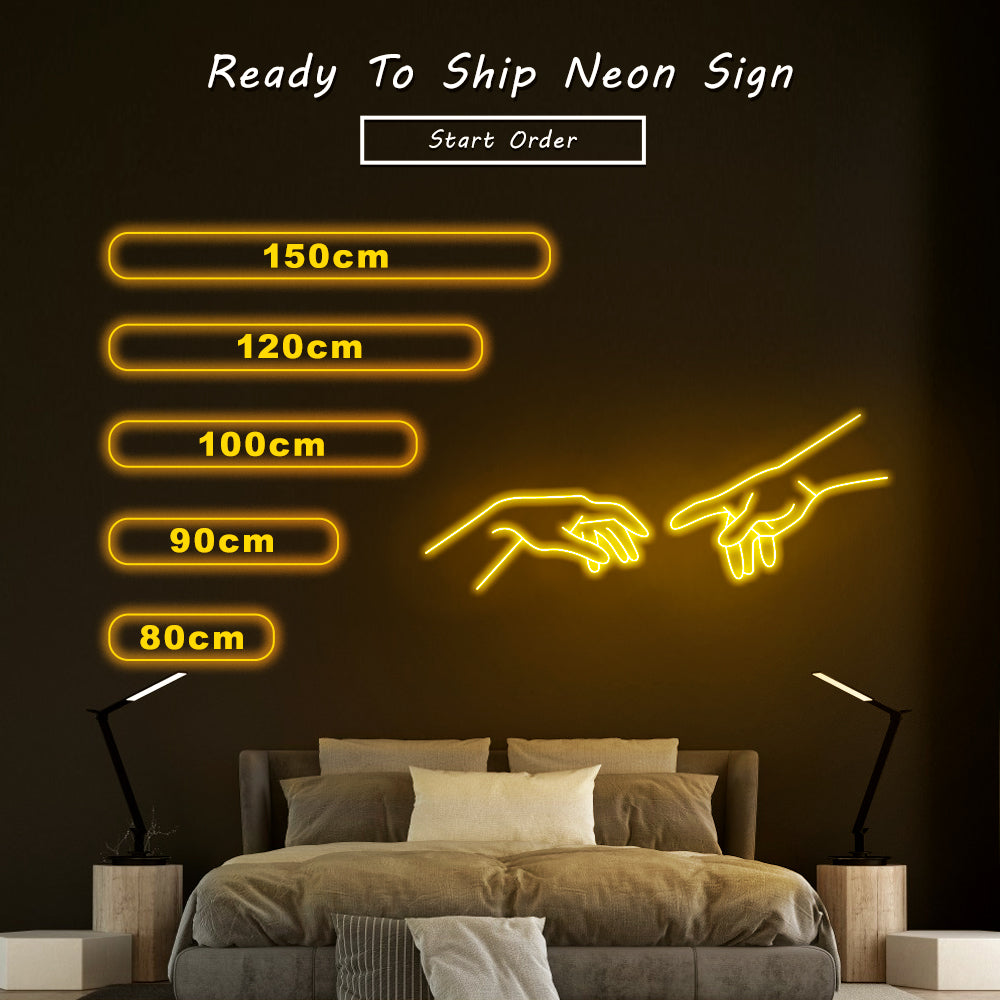 “Touching Finger” Neon Sign