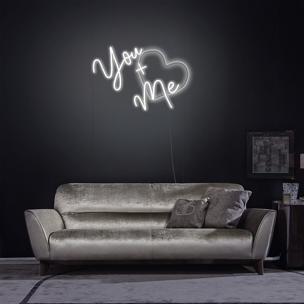 “You + Me” Neon Sign