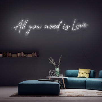 “All You Need Is Love” Neon Sign