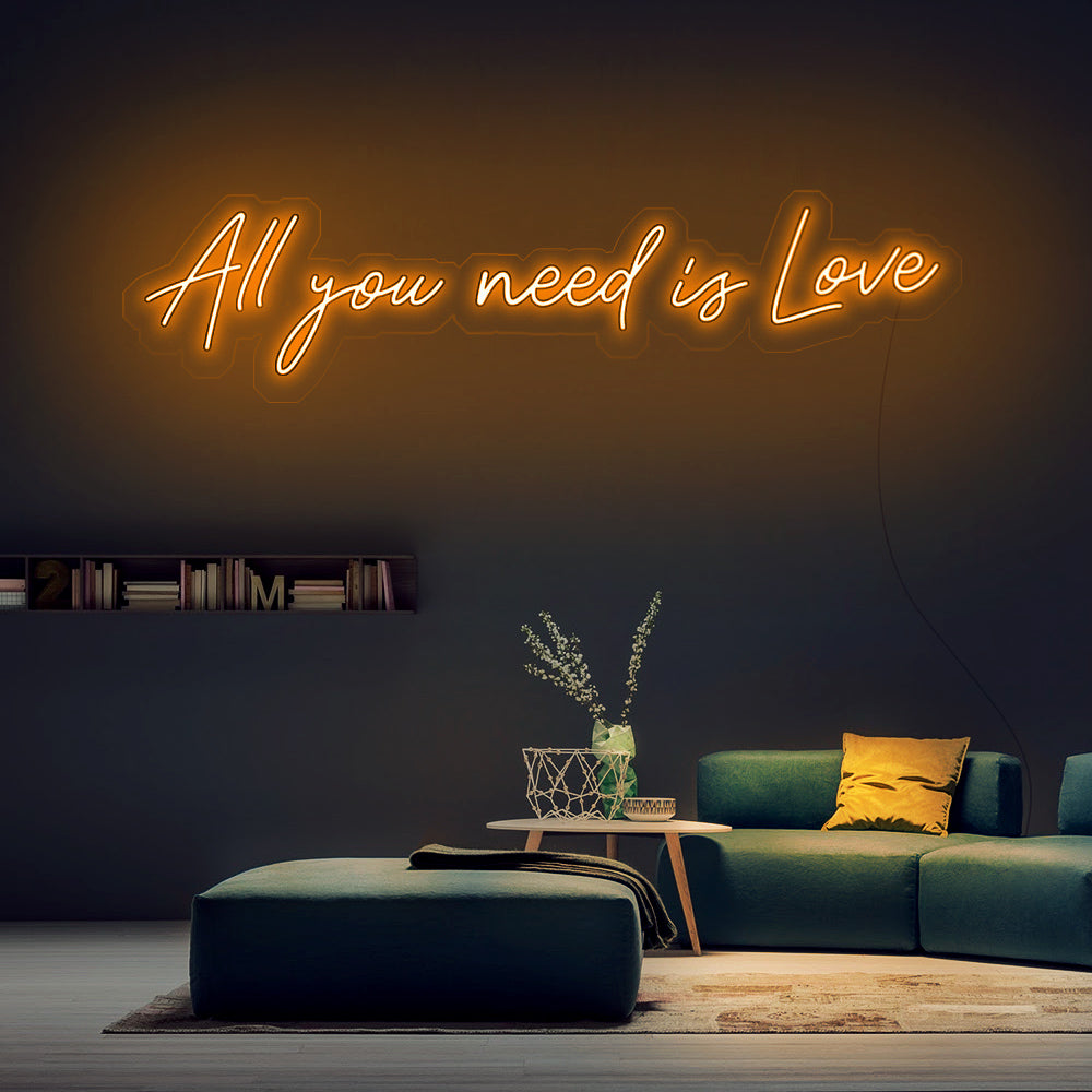 “All You Need Is Love” Neon Sign