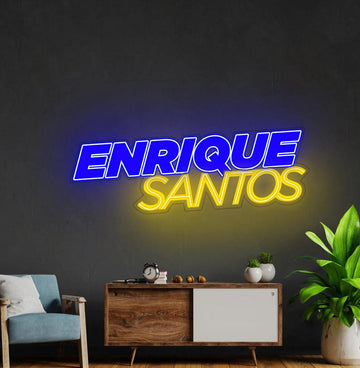 Enrique Santos neon signs