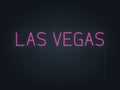 Las Vegas City Name Neon Sign in hot pink - original premade design