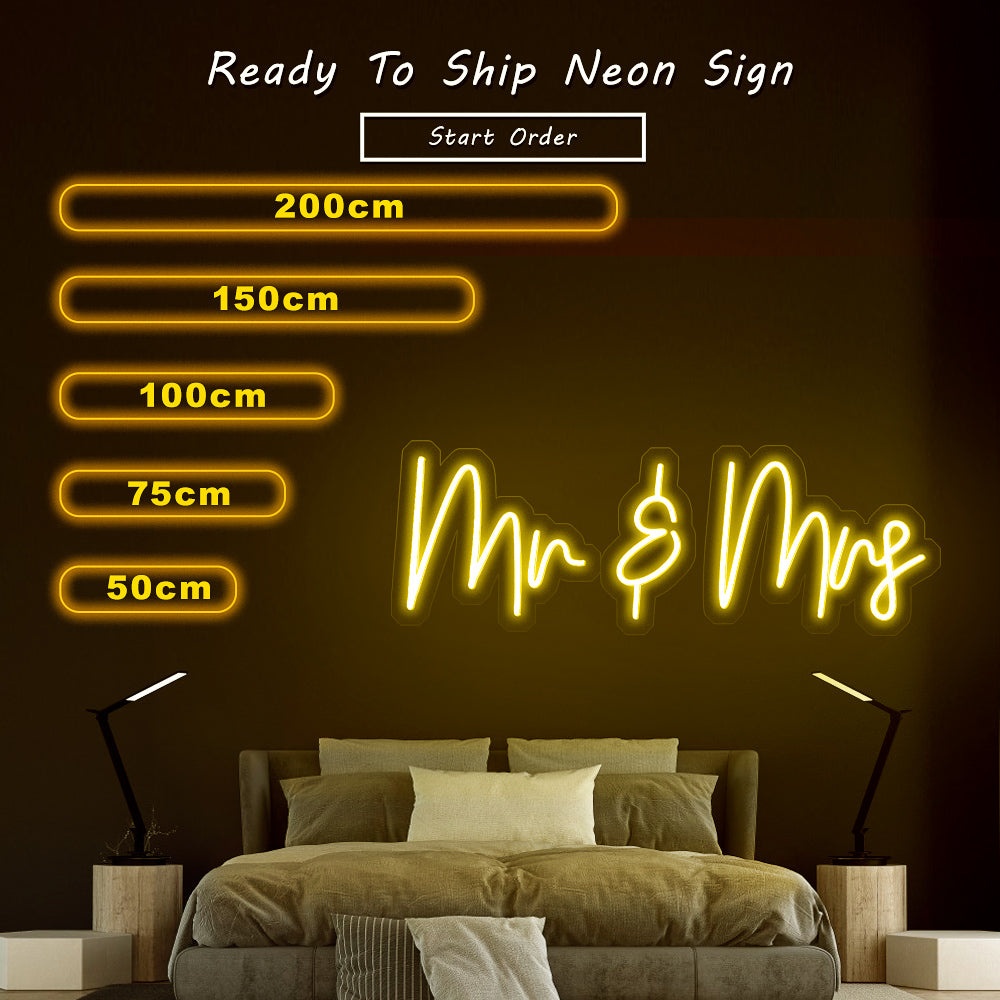 “Mr&Mrs” Neon