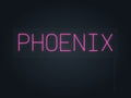 Phoenix City Name Neon Sign in hot pink - original premade design